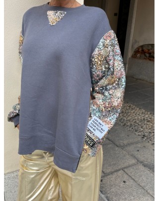 Felpa paillettes multicolor