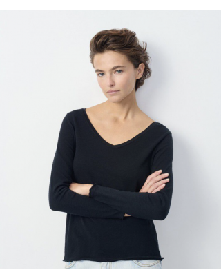 T-shirt maniche lunghe black