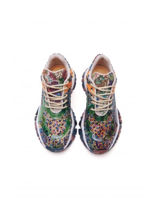 Sneaker green and orange