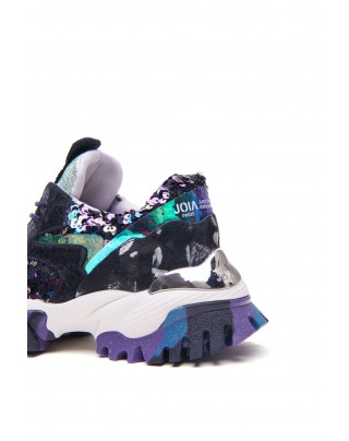 Sneaker black and green