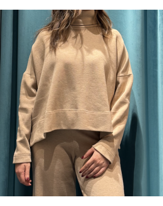 Collo alto hill tricot beige