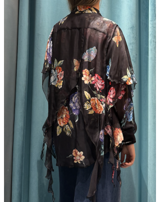 Camicia English garden black