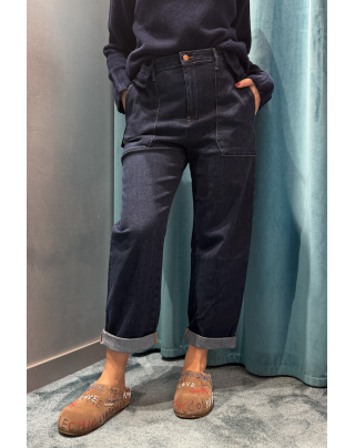 Jeans baggy fatigue denim