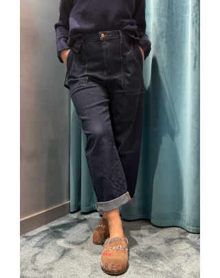 Jeans baggy fatigue denim