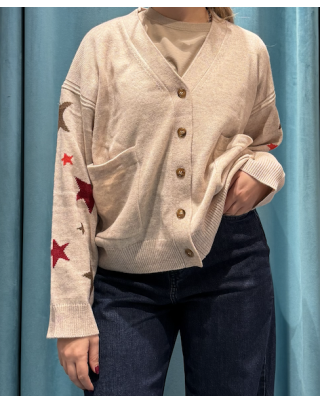 Cardigan Greige star