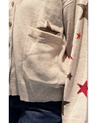 Cardigan Greige star