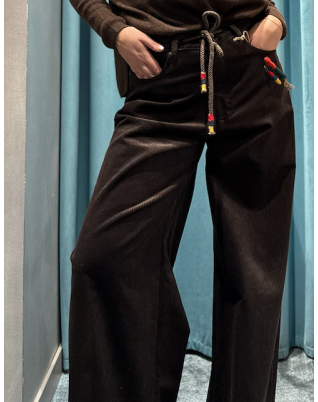 Pantalone Fondente Corduroy baggy