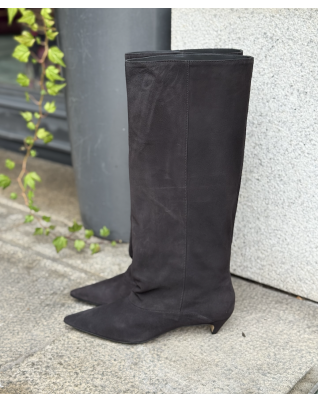 Stivale camoscio antracite