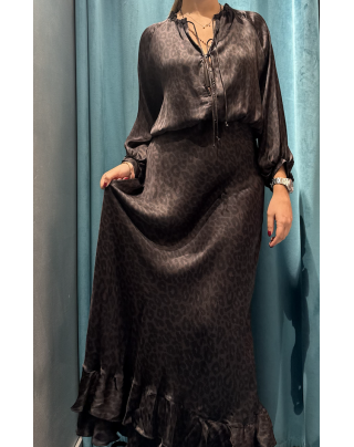 Abito lungo fondente