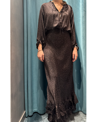 Abito lungo fondente