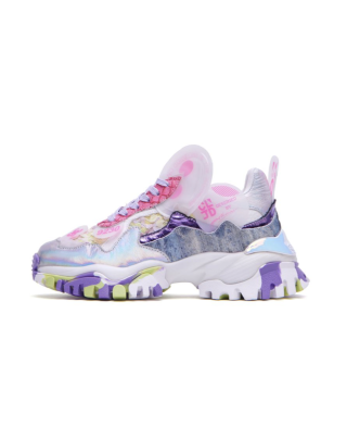 Sneaker Red  Violet Silver 