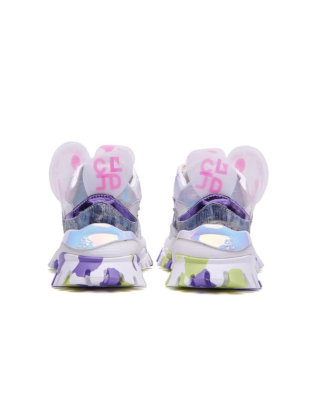 Sneaker Red  Violet Silver 