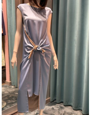 Abito bi-color grey and blue