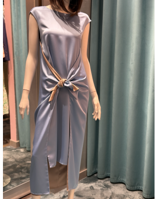 Abito bi-color grey and blue